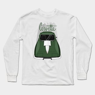 Corvette C2 - Green Long Sleeve T-Shirt